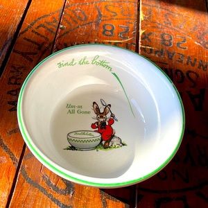 RARE VINTAGE RALSTON‎ PURINA COMPANY ADVERTISING CEREAL 
BOWL, DATED 1925